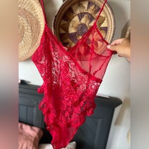 Vintage Victoria’s Secret Gold Label 90s Bodysuit Lingerie beaded lace
